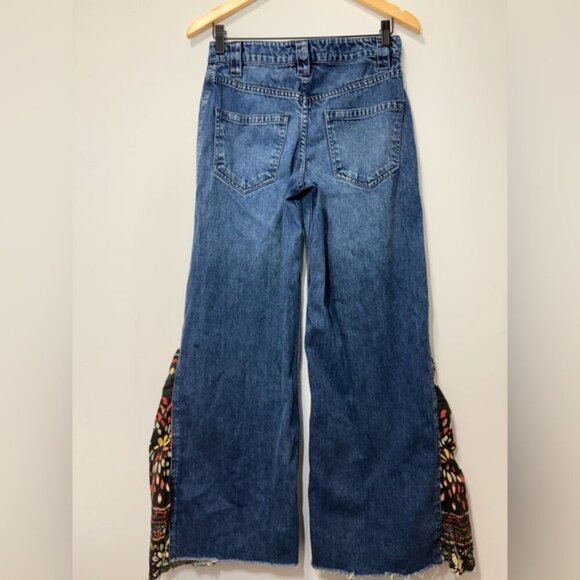 Free People Sahara Extreme Wide Leg Jeans Size 27 We The Free - Picture 7 of 13